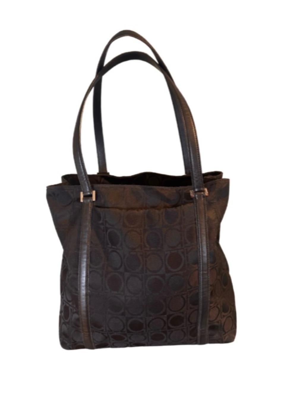 Vintage Salvatore Ferragamo Gancini Print Bag - Picture 11 of 12